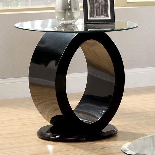 LODIA III Black End Table, Black - Visions in Furniture (La Mirada, CA)