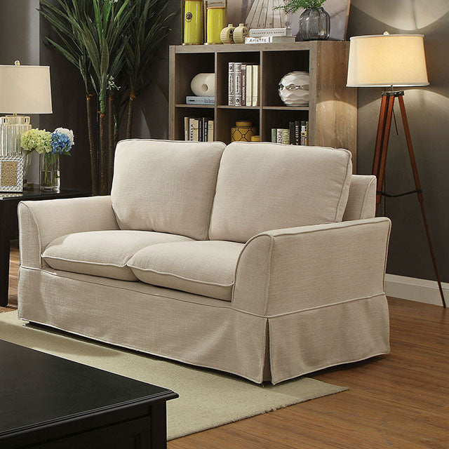 Maxine Love Seat Beige - Visions in Furniture (La Mirada, CA)