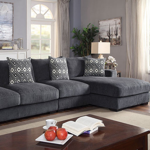 Kaylee Large L-Sectional w/ Right Chaise - Visions in Furniture (La Mirada, CA)