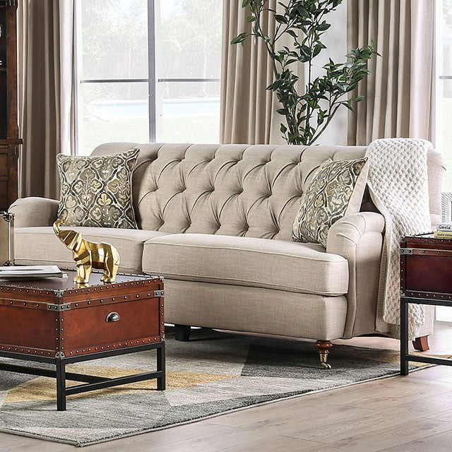 Laney Sofa Beige - Visions in Furniture (La Mirada, CA)