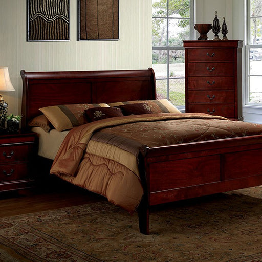 Louis Philippe E.King Bed - Visions in Furniture (La Mirada, CA)