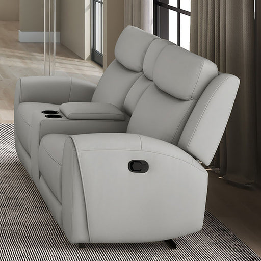 Jacobus Manual Recliner Loveseat w/ Console - Visions in Furniture (La Mirada, CA)