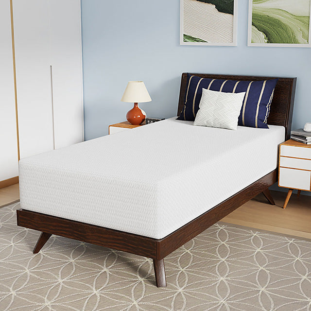 Nasturtium 12" Twin Bamboo Charcoal Infused Memory Foam - Visions in Furniture (La Mirada, CA)