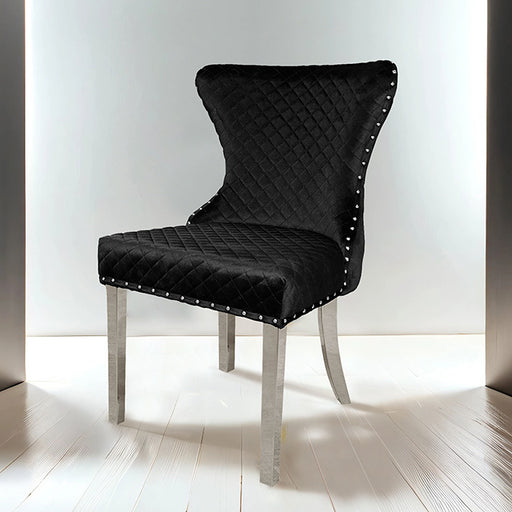 Portanova Silver Chair (2/CTN) - Visions in Furniture (La Mirada, CA)