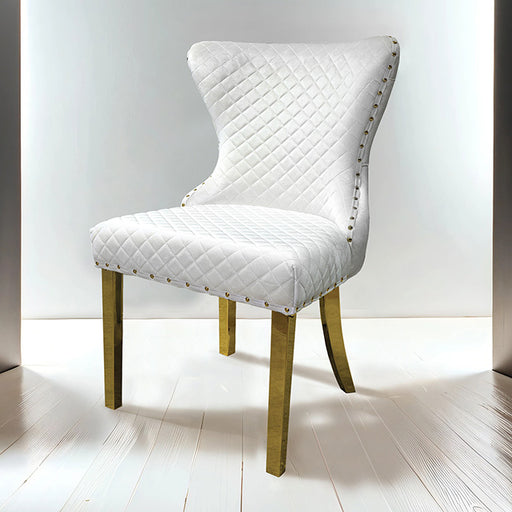 Portanova Gold Chair (2/CTN) - Visions in Furniture (La Mirada, CA)