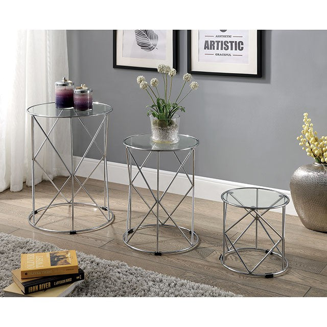 Madyson 3 Pc. Nesting Table - Visions in Furniture (La Mirada, CA)