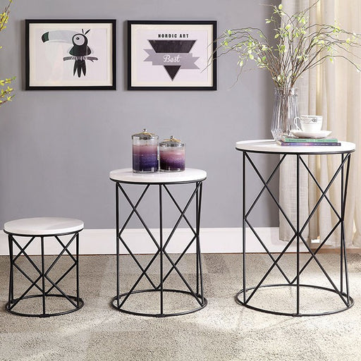 Madyson 3 Pc. Nesting Table - Visions in Furniture (La Mirada, CA)