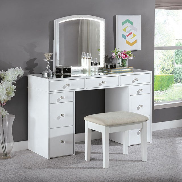 Louise Vanity W/ Stool - Visions in Furniture (La Mirada, CA)