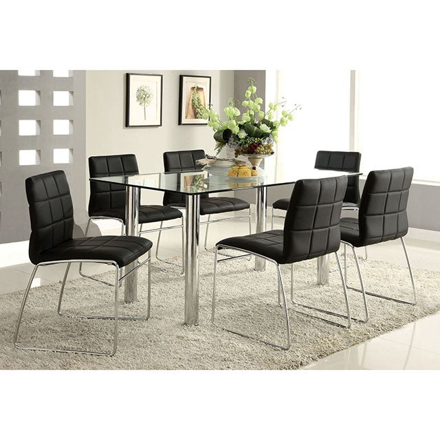 Oahu Black Side Chair - Visions in Furniture (La Mirada, CA)