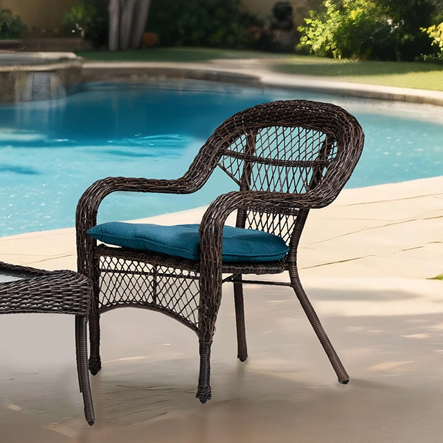 Oliveri Wicker Stacking Chair - 2Pc/Stack - Visions in Furniture (La Mirada, CA)