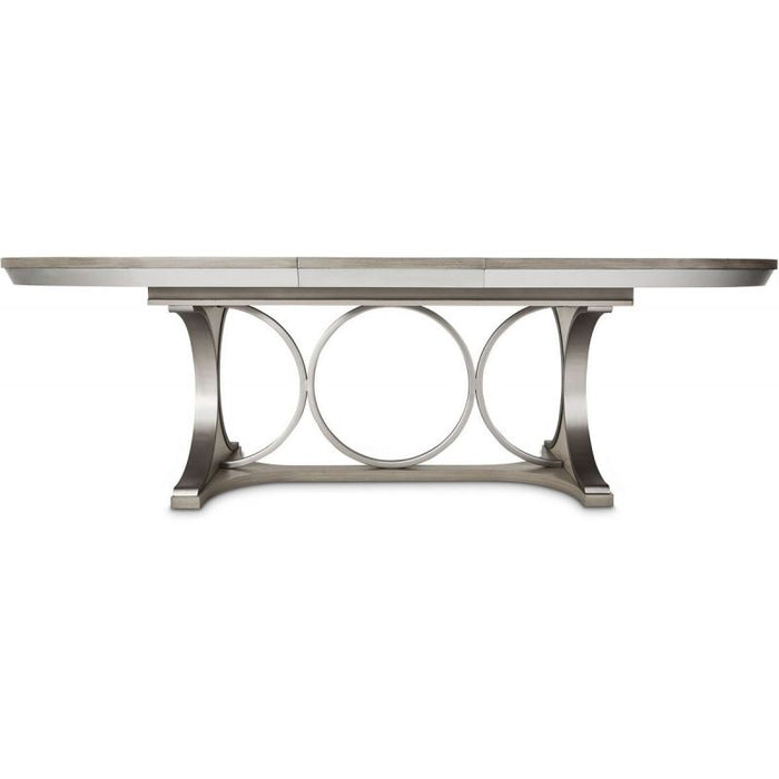 AICO Eclipse Oval Dining Table in Moonlight - Visions in Furniture (La Mirada, CA)