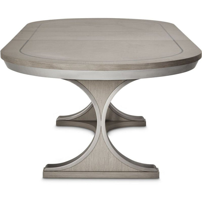 AICO Eclipse Oval Dining Table in Moonlight - Visions in Furniture (La Mirada, CA)