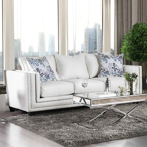 Ilse Off-White/Blue Sofa - Visions in Furniture (La Mirada, CA)