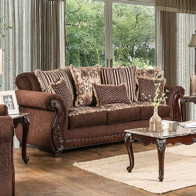 Tabitha Sofa Brown - Visions in Furniture (La Mirada, CA)