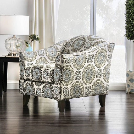 Misty Ivory/Pattern Floral Chair - Visions in Furniture (La Mirada, CA)