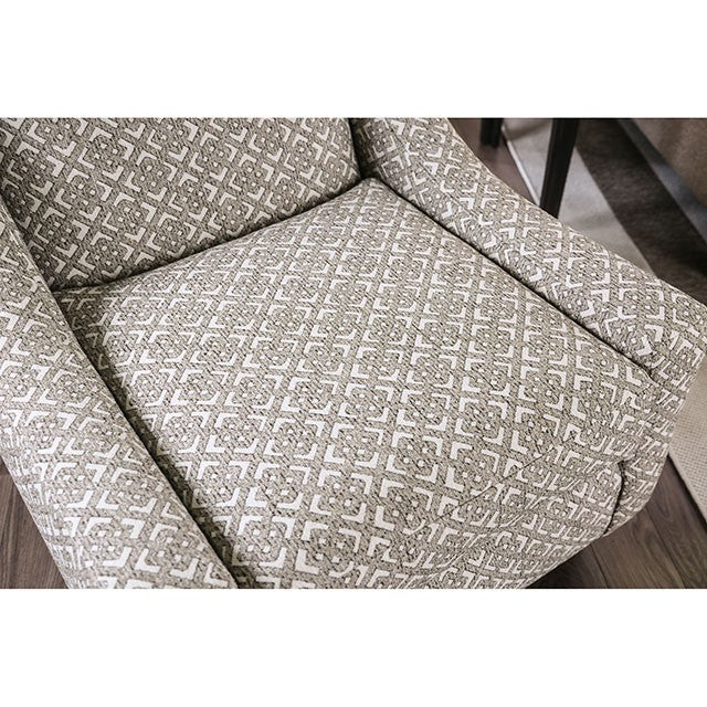 Dorset Light Gray/Pattern Square Chair - Visions in Furniture (La Mirada, CA)