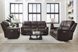 Parker Living Easton - Steamboat Brown Zero Gravity Power Reclining Tilt Console Loveseat P3