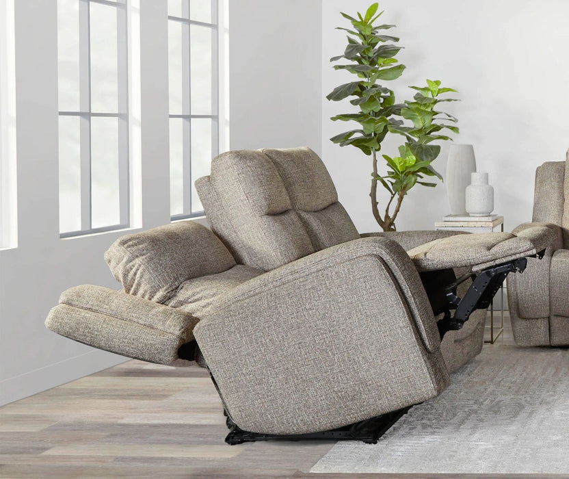 Parker Living Penfield - Frappe Zero Gravity Power Reclining Console Loveseat with Heat Massage and Speaker P3
