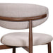 Royce Counter Chair W/Walnut Metal Frame-Toast (2 Per Carton)