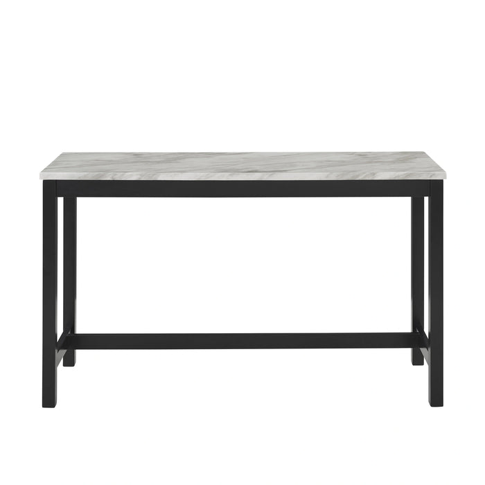 Celeste Theater Bar Table W/ 3 Stools-Blue