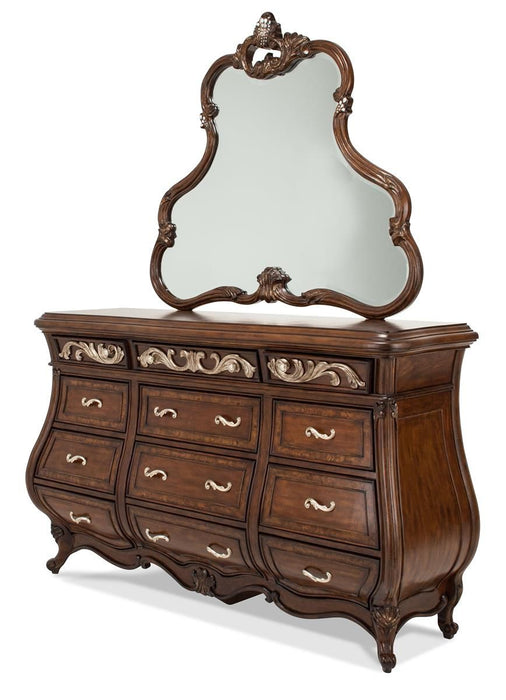 Aico Platine de Royale Dresser in Light Espresso - Visions in Furniture (La Mirada, CA)