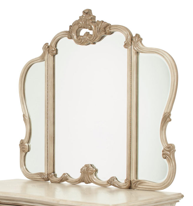 Aico Platine de Royale Vanity Mirror in Champagne - Visions in Furniture (La Mirada, CA)