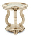 Aico Platine de Royale Chairside Table in Champagne - Visions in Furniture (La Mirada, CA)