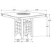 Gabriel 5 Pc Counter Height Dining Sets - Visions in Furniture (La Mirada, CA)