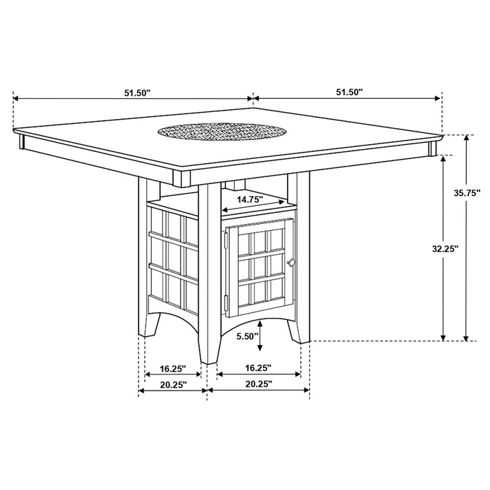 Gabriel Counter Height Dining Sets - Visions in Furniture (La Mirada, CA)
