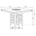 Gabriel Counter Height Dining Sets - Visions in Furniture (La Mirada, CA)