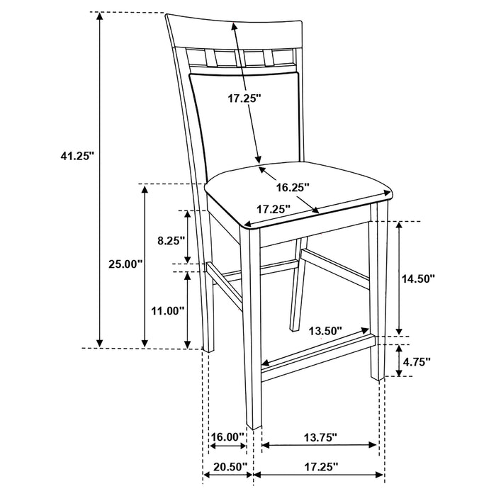 Gabriel Counter Height Dining Sets - Visions in Furniture (La Mirada, CA)
