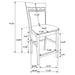 Gabriel Counter Height Dining Sets - Visions in Furniture (La Mirada, CA)