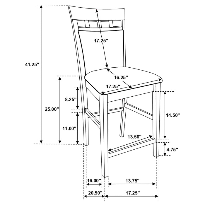 Gabriel Counter Height Dining Sets - Visions in Furniture (La Mirada, CA)