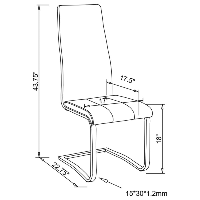Montclair Side Chairs - Visions in Furniture (La Mirada, CA)