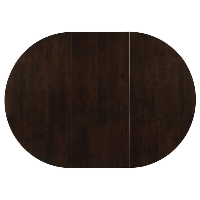 Gabriel 5-piece Extension Leaf Dining Table Set Cappuccino - Visions in Furniture (La Mirada, CA)