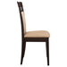 Gabriel 5-piece Rectangular 59-inch Closed Back Dining Set Cappuccino - Visions in Furniture (La Mirada, CA)