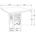 Jaden 5 Pc Counter Height Dining Sets - Visions in Furniture (La Mirada, CA)