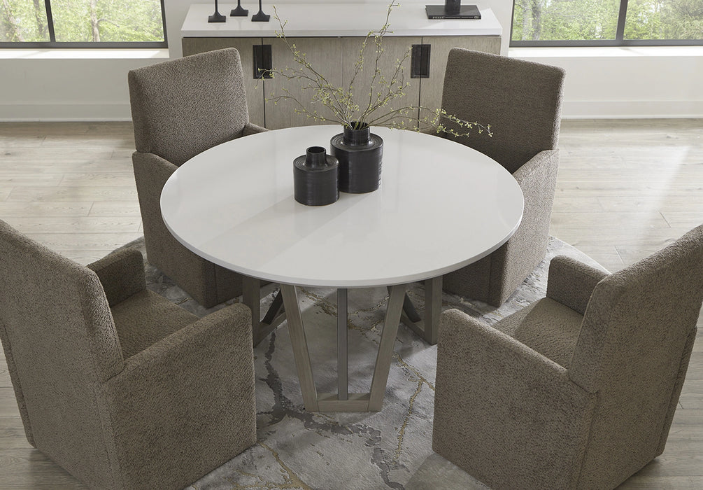 Parker House Pure Modern Dining 54 Inch Round Table with Wood Base