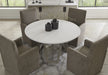 Parker House Pure Modern Dining 54 Inch Round Table with Wood Base