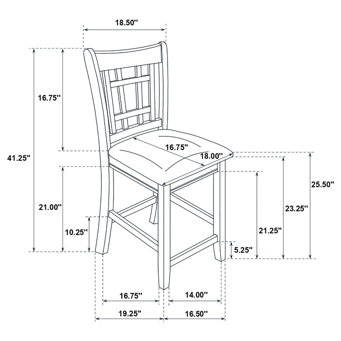 Lavon 5 Pc Counter Height Dining Sets - Visions in Furniture (La Mirada, CA)