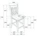 Lavon 5 Pc Counter Height Dining Sets - Visions in Furniture (La Mirada, CA)