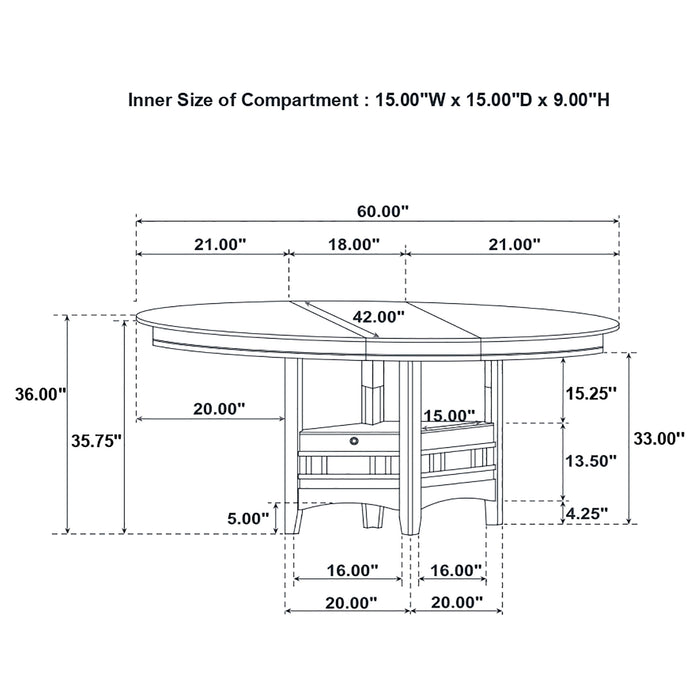 Lavon 5 Pc Counter Height Dining Sets - Visions in Furniture (La Mirada, CA)