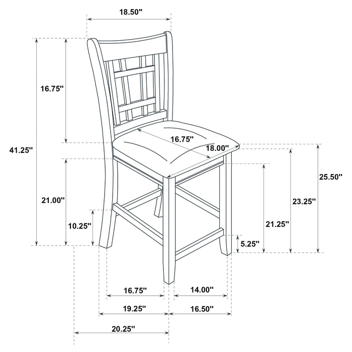 Lavon 5 Pc Counter Height Dining Sets - Visions in Furniture (La Mirada, CA)