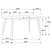 Jedda 5 Pc Dining Sets - Visions in Furniture (La Mirada, CA)