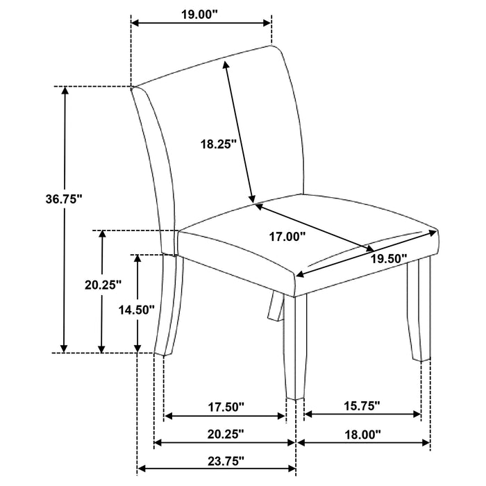 Cantley Side Chair - Visions in Furniture (La Mirada, CA)