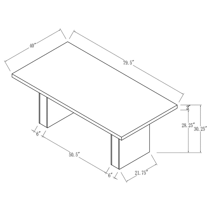 Carla Dining Table - Visions in Furniture (La Mirada, CA)