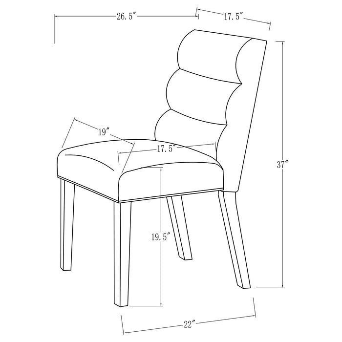 Carla Side Chair - Visions in Furniture (La Mirada, CA)