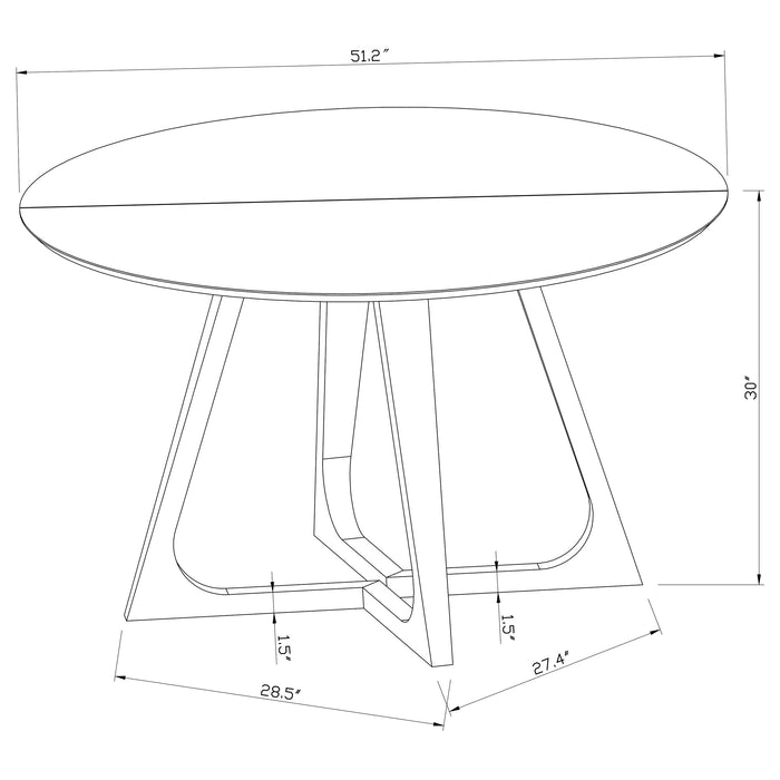 Gwynn Dining Table - Visions in Furniture (La Mirada, CA)