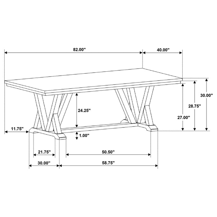 Cornelia Dining Table - Visions in Furniture (La Mirada, CA)