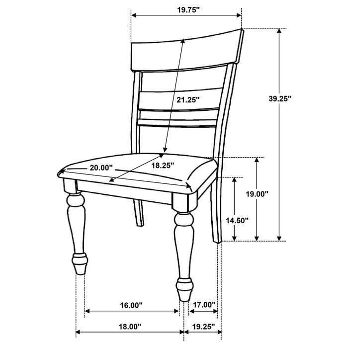 Bridget 7 Pc Dining Set - Visions in Furniture (La Mirada, CA)